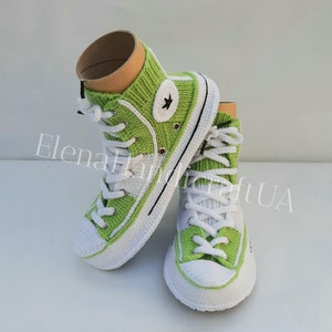 Converse slippers|Unisex Slippers with soles|Knitted sneakers|Converse shoes style|Home slippers|Woolen socks|Knitted Socks|HandicraftUA