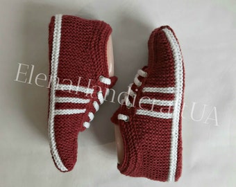 Knitted socks|Crochet slippers|Men's sneakers|Home slippers|Shoes for men|Hand knitted socks|Woolen socks|Slippers women's|HandicraftUA