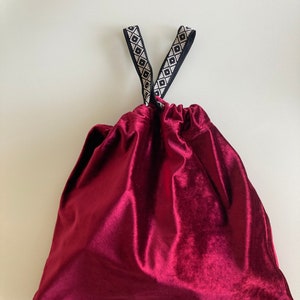 Tasche, Reisetasche, Einkaufstasche, Henkeltasche, Samt.