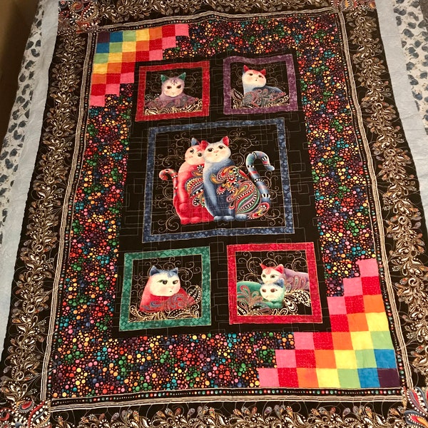 Cat Quilt Etsy