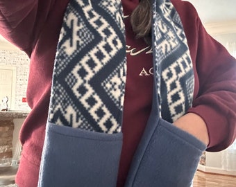 Fleece Scarves with pockets!!!