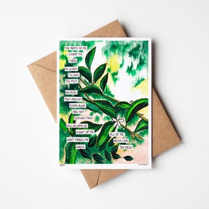 Set di cinque biglietti d'auguri "Tutto di me/Tutto di me", acquerello, arte dell'amore radicale per se stessi, arte terapeutica, guarigione
