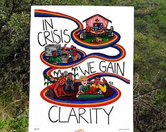 Social Justice Watercolor Art Print, Community Care, Poster