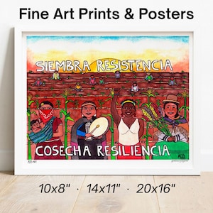 Hand-Painted Frameable Watercolor Art - Giclée, Affordable Prints & Posters, EZLN, Zapatista, Resilience, Social Justice, Activist