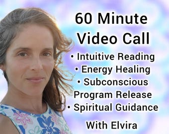 60 Minute Intuitive Energy Healing, Spiritual Regression, Reprogramming (Video Call)