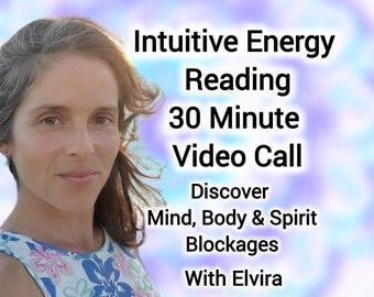 30 Minute Intuitive Energy Reading, Aura Scan, Spiritual Guidance (Video Call)
