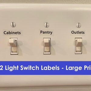 Made light switch labels in white vinyl : r/cricut
