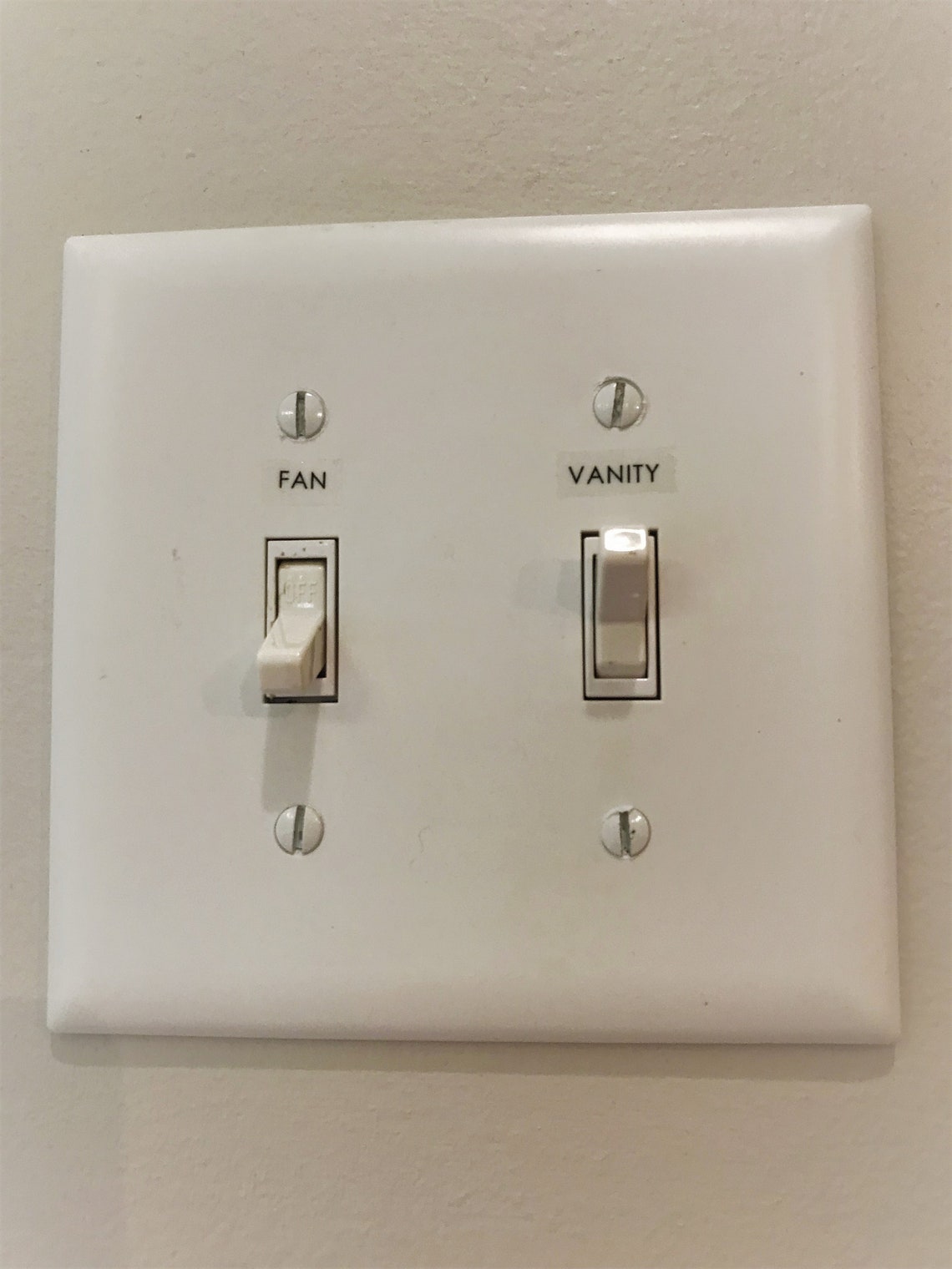 Custom Light Switch Labels Pre-cut and Printed on Clear Sticker Paper ...