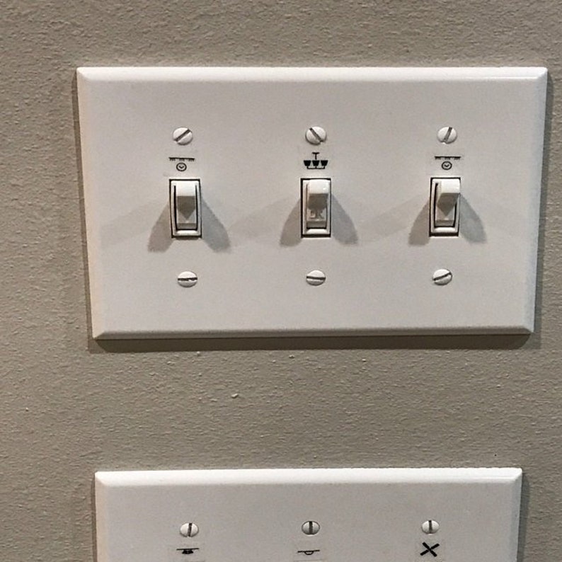 light switch decals light switch labels light switch etsy