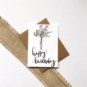 Cartes et | d’enveloppe Joyeux anniversaire | blanc à l’intérieur | | de cartes de vœux