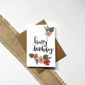 Cartes et | d’enveloppe Joyeux anniversaire | blanc à l’intérieur | | d’anniversaire | d’accueil Je pense à toi