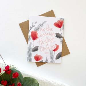 Cartes et | d’enveloppe Nous aimons parce qu’il a d’abord aimé | blanc à l’intérieur | | d’encouragement Penser à vous | | de salutation Sœur secrète | Anniversaire