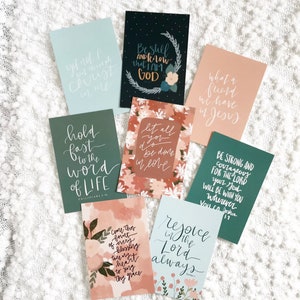 BULK Listing | Mix and Match | 4x6 Druck | Postkarte | Ermutigung | Bibelvers | Muttertagsgeschenk | christliche Kunst