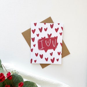 Cartes et | d’enveloppe Je t’aime Carte de Saint-Valentin | blanc à l’intérieur | | d’encouragement Penser à vous | | de salutation Sœur secrète | Anniversaire