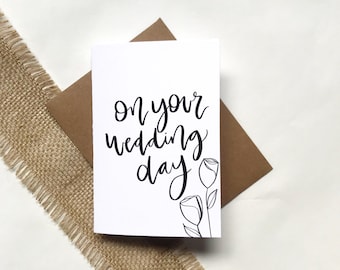 Cards and envelope | On your wedding day | blank inside | Encouragement | Thinking of You | Greeting | Secret Sister | Birthday