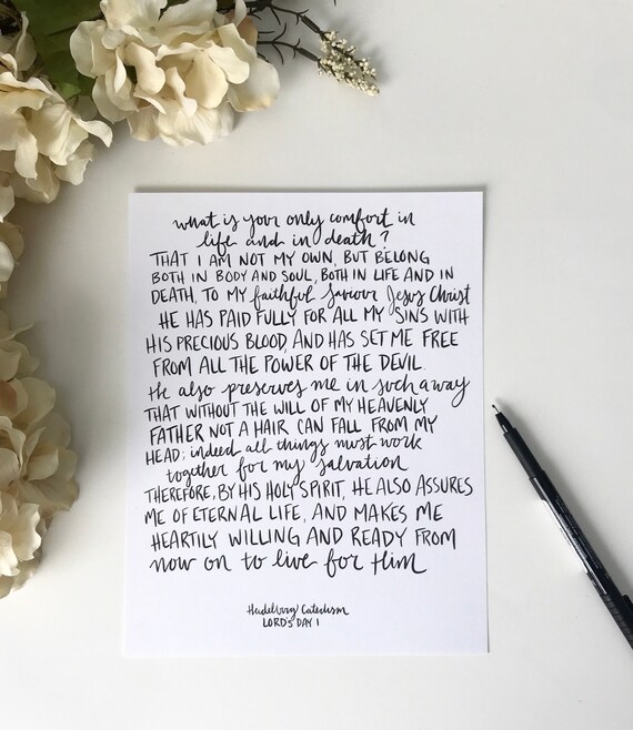 8 5x11 11x14 Print Handlettered Lord S Day One Etsy
