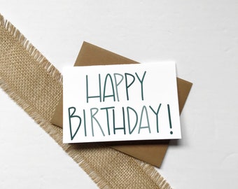 Cards and envelope | Happy Birthday | blank inside | Greeting | Birthday | Thinking of You