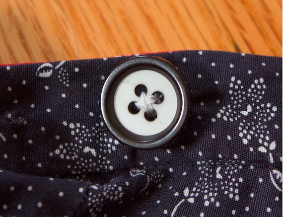 1970s Reversible Cotton Patchwork Maxi Wrap Skirt… - image 7