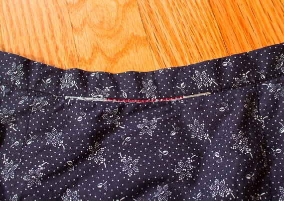 1970s Reversible Cotton Patchwork Maxi Wrap Skirt… - image 6