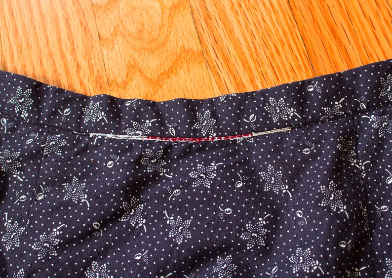 1970s Reversible Cotton Patchwork Maxi Wrap Skirt // XXS / XS image 6