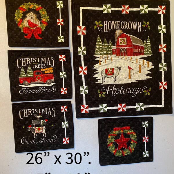 Christmas Wall Hanging & placemats