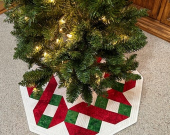 Woven Ribbon Tree Skirt and Table Topper