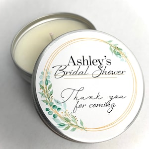 Soy candle favors for any event: individually bagged- baby shower, bridal shower, birthday, wedding - customize to your liking