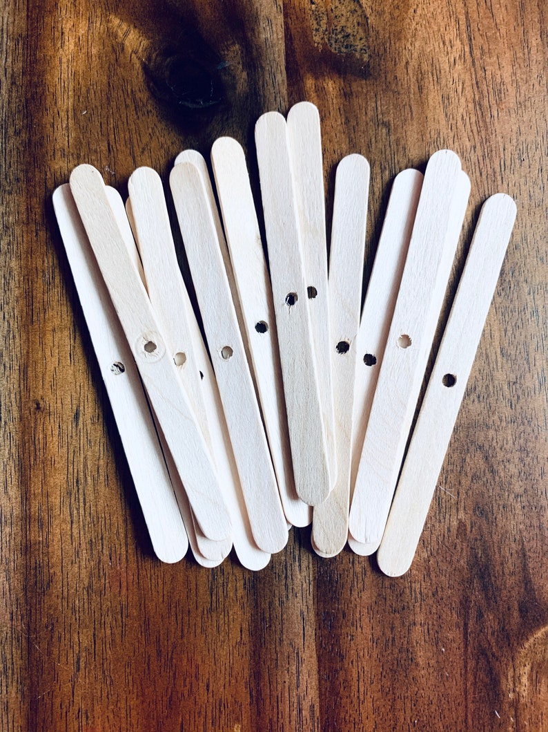 25 Wooden Candle Wick Holders Etsy