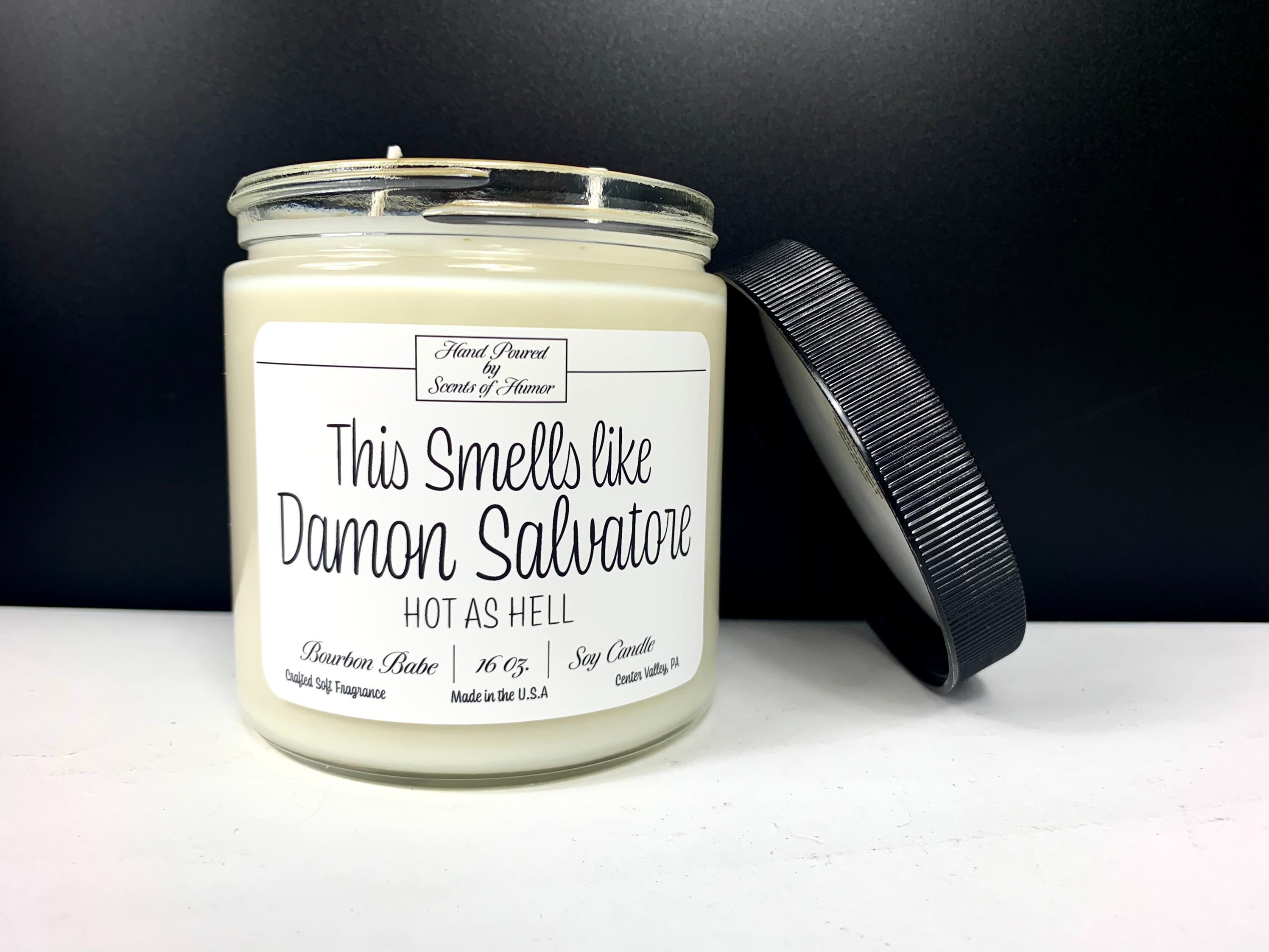This Smells Like Damon Salvatore I Vampire Diaries Candle Etsy