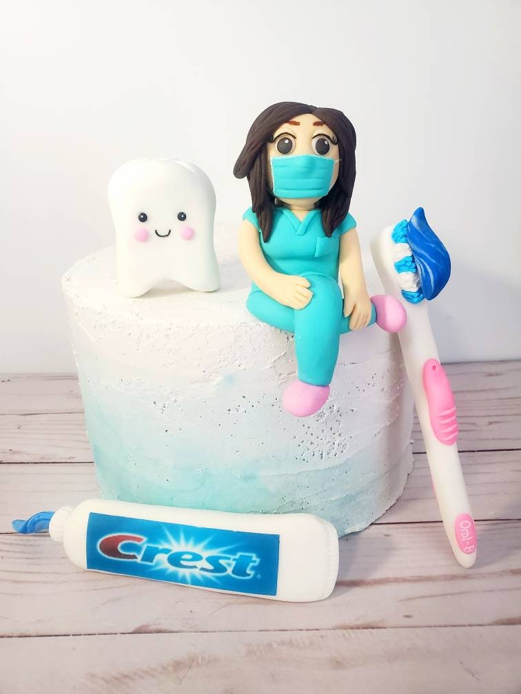 Dentist cake decoration dental cake toppers tooth cake Etsy