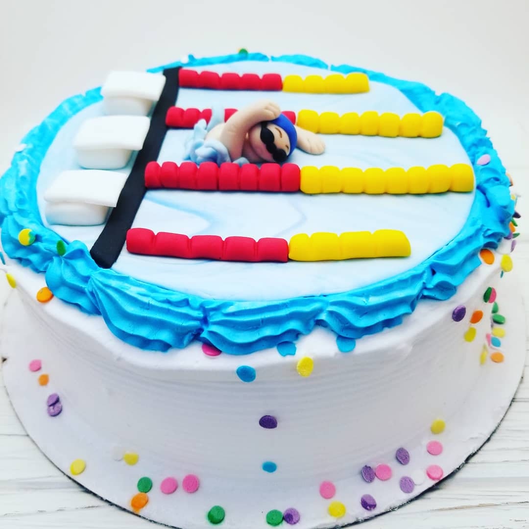 Swimmer Birthday Cake Decoration Swimmer Party Fondant Etsy Swimmer Birthday Cake Decoration Swimmer Party Fondant Etsy