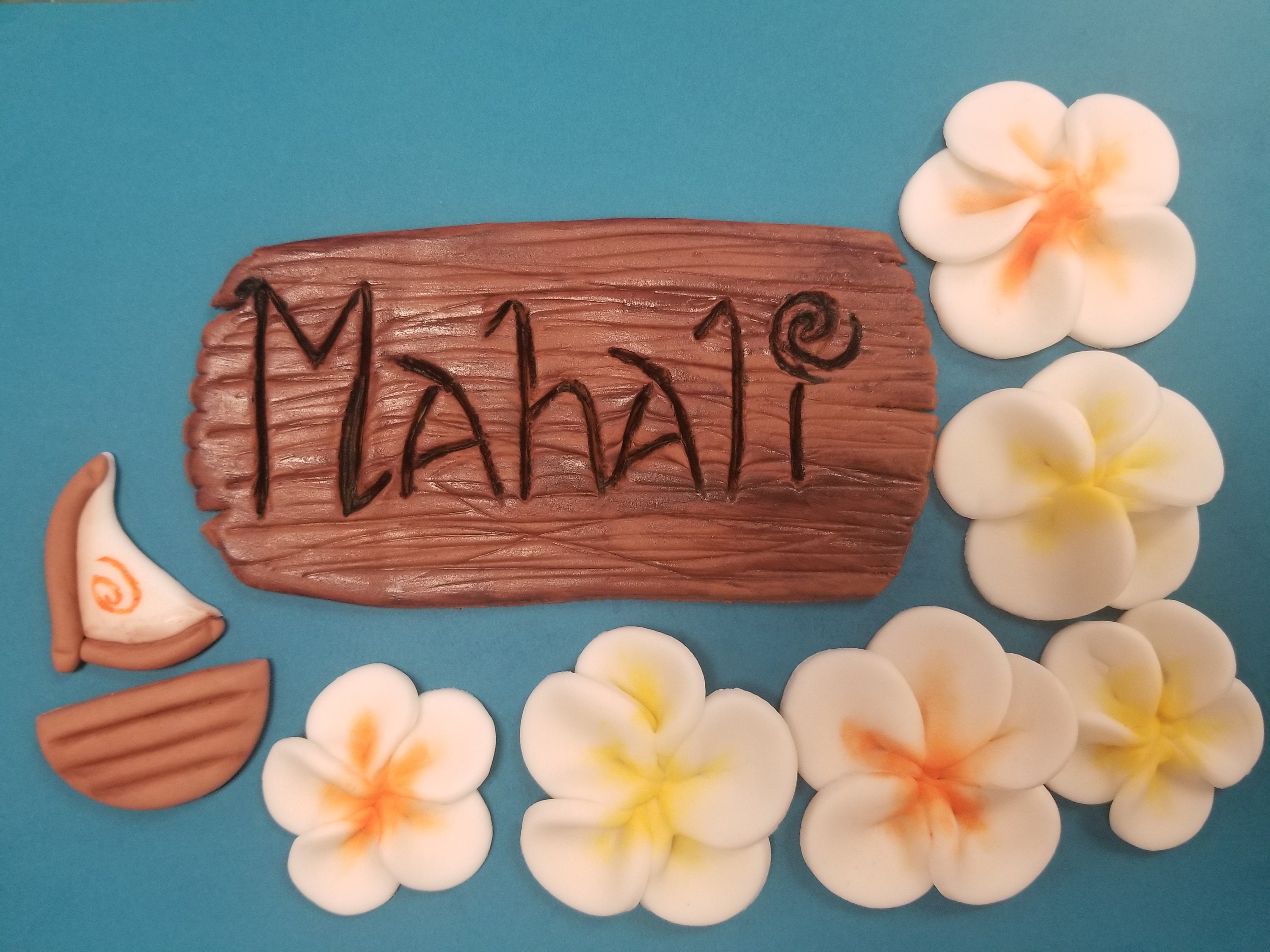 Hawaiian Cake Decoration Hawaiian Name Sign Hawaiian Etsy