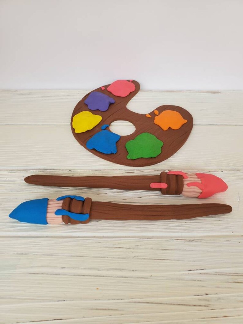 Paint Palette cake decoration paint palette cake topper Etsy