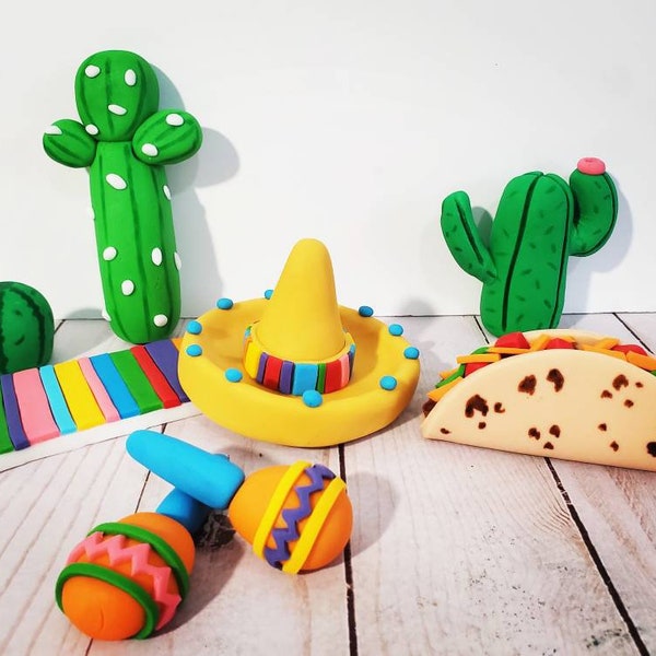 Fondant Cactus Cake Topper Etsy
