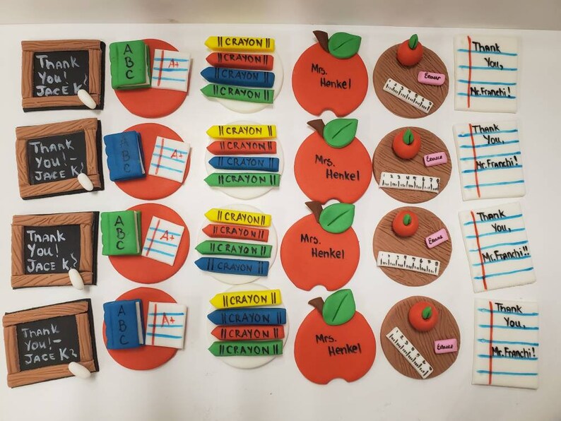 teacher appreciation cupcakes classroom cupcake toppers school cupcakes school cupcake toppers student cupcake Teacher cupcake toppers