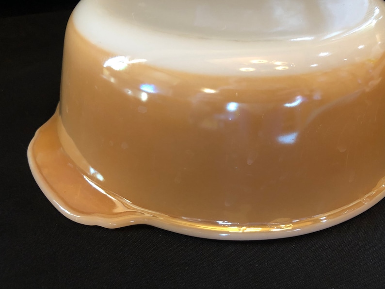 Fire King Peach Lustre 2 Quart Casserole Dish