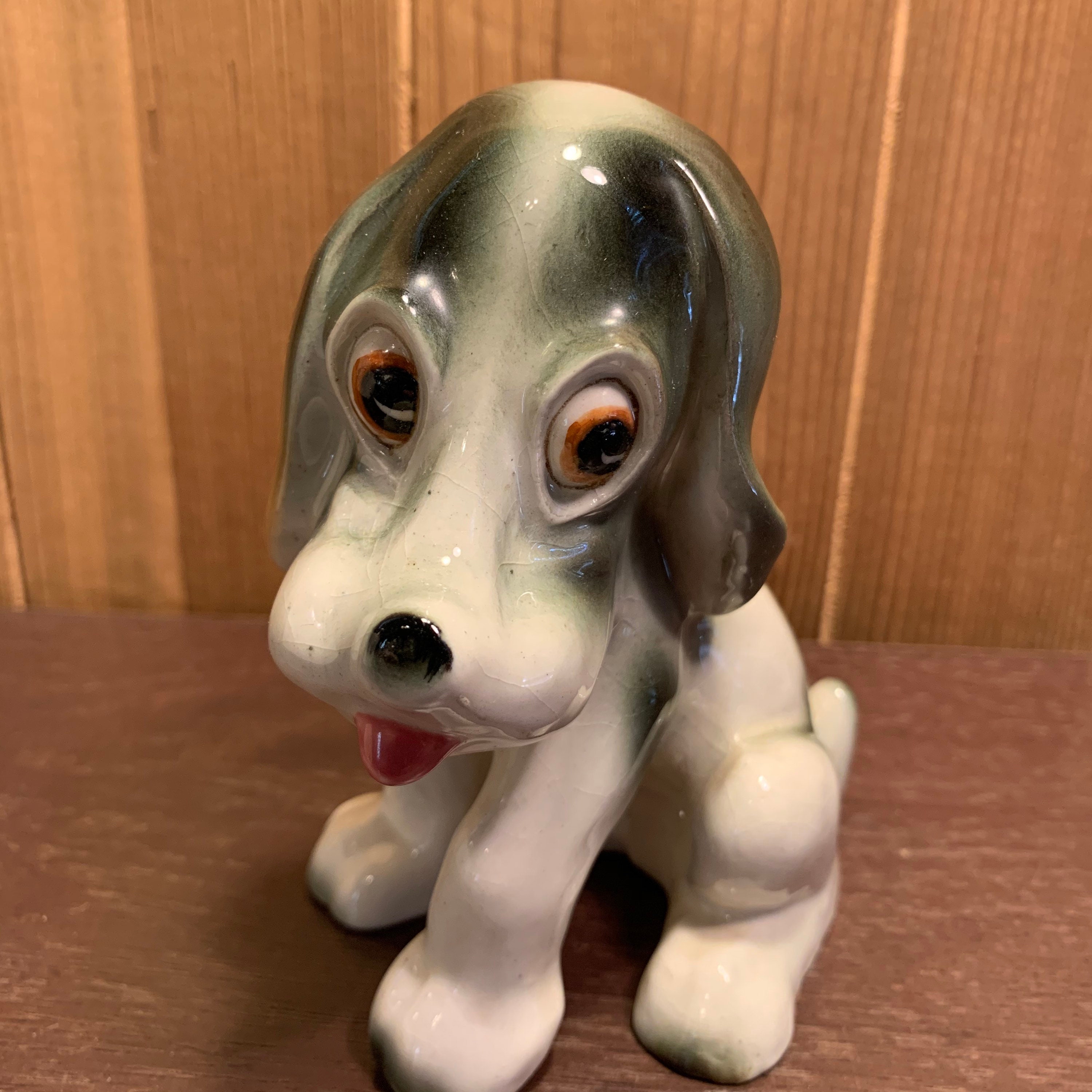 Occupied Japan Hound Dog Figurine Etsy