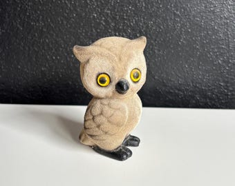 Josef Originals Flocked Fuzzy Owl Figurine