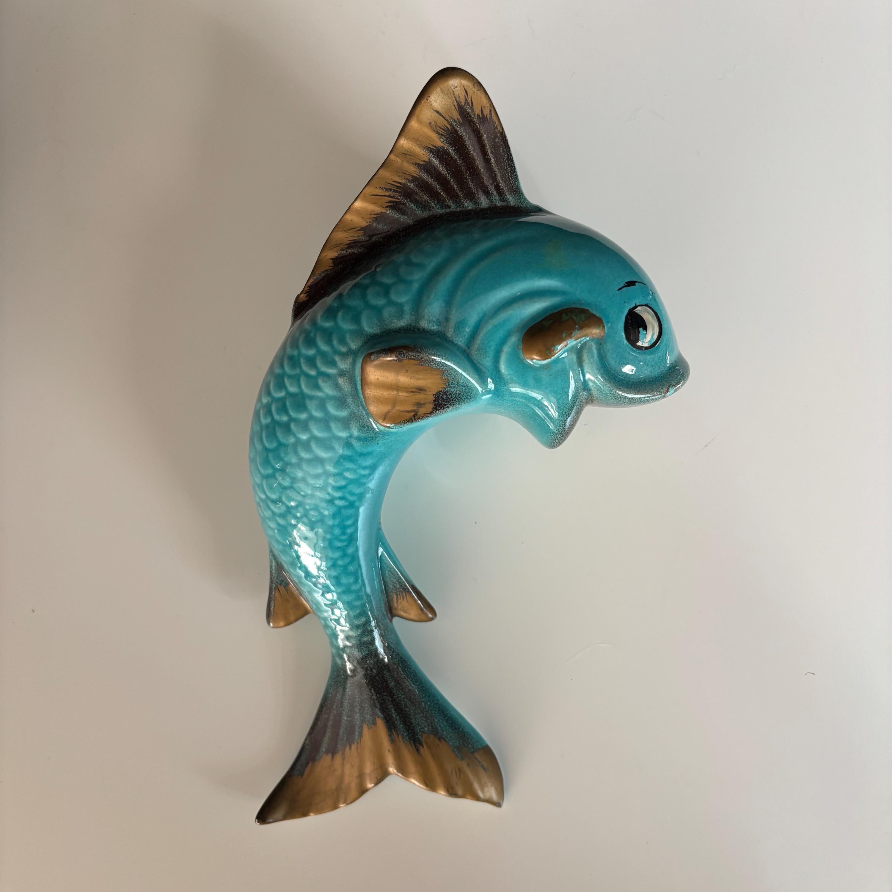 Vintage Ceramic Mid Century Fish - Etsy