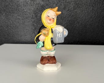 Goebel Hummel West Germany Figurine Holding a Hofbrau Stein and Turnip
