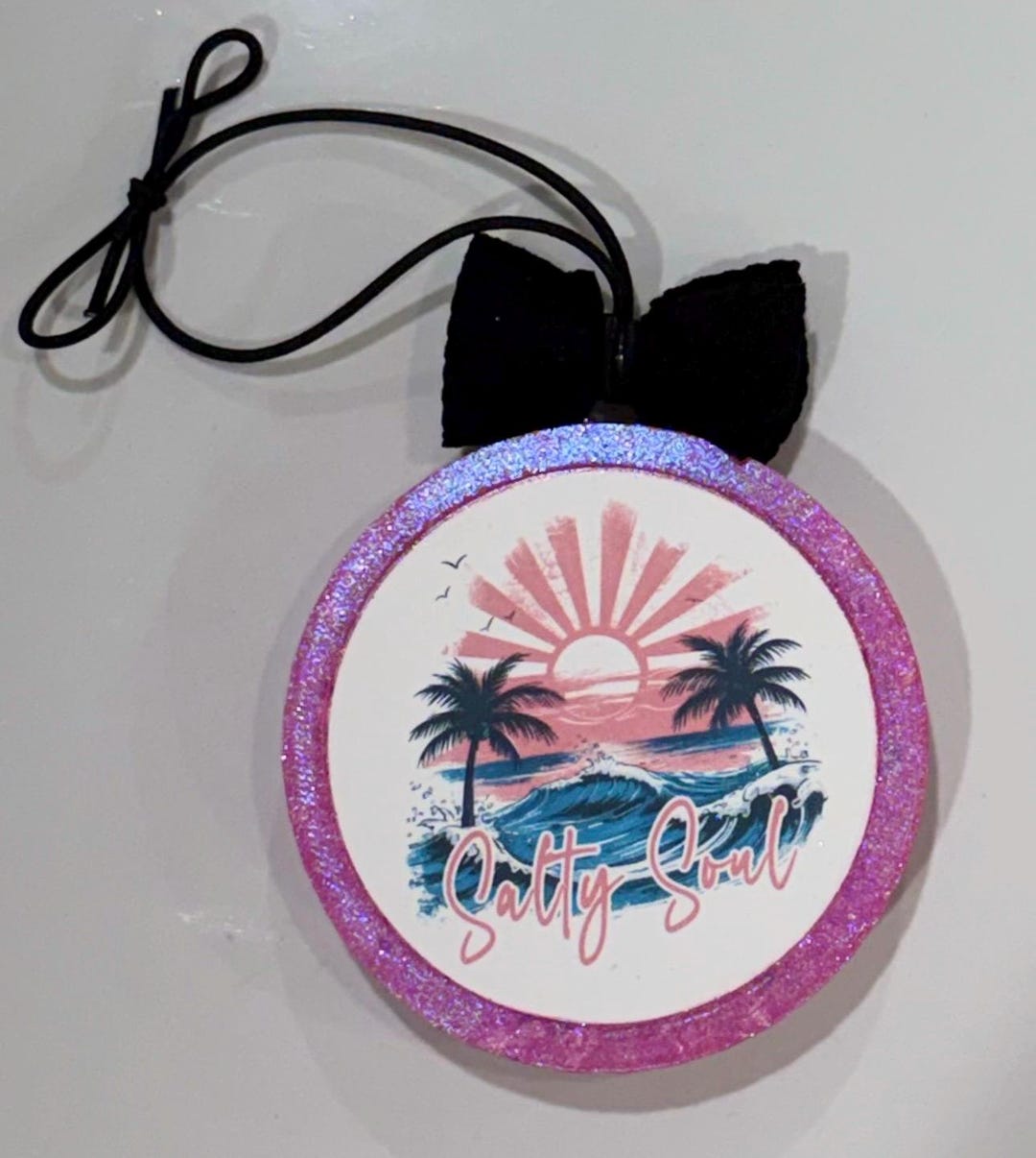 3.5” Round Salty Soul Beach Cardstock Freshie (bikini Bottom Scent) - Etsy