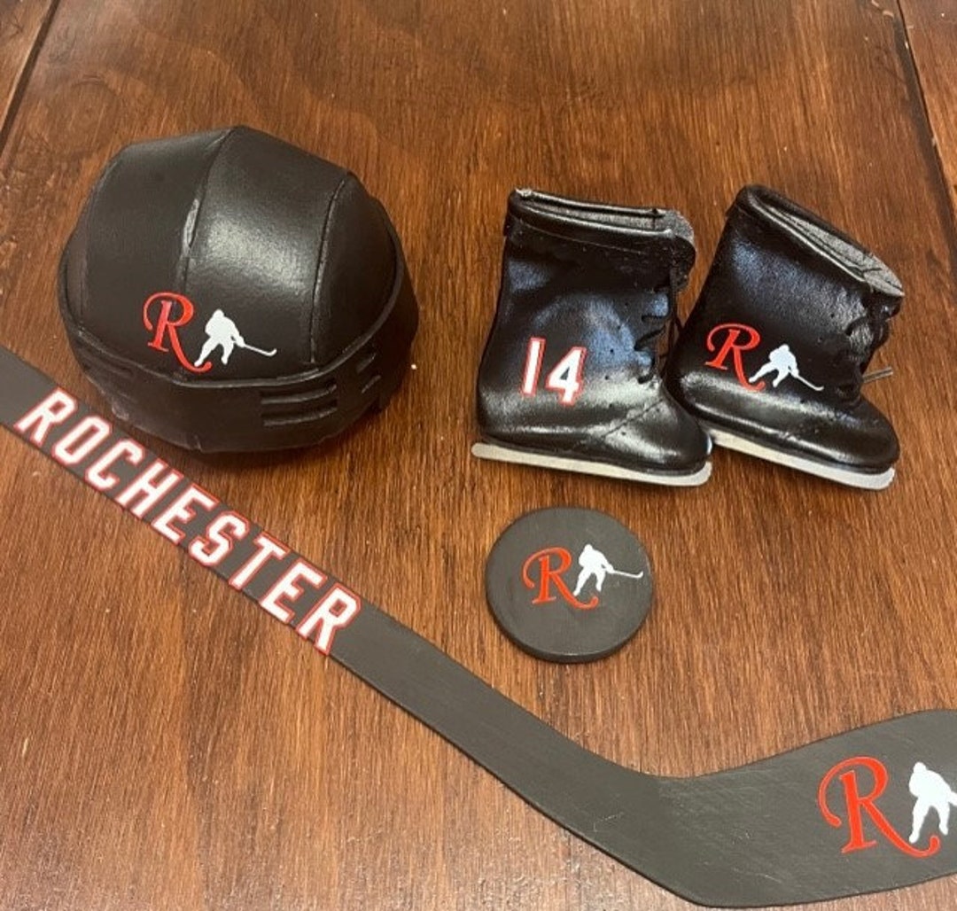 Your Team Customized 18 Doll Hockey Accessories in Your Team Colors and