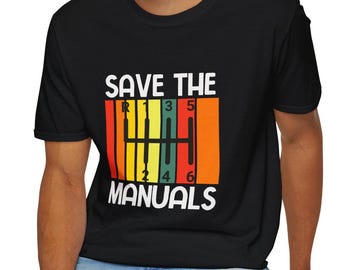 Manual Transmission Car Lover T-Shirt, Stick Shift Tee, Car Enthusiast Shirt, Automotive Gear Top, Unisex Softstyle Shirt