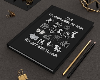 Carnet d'artiste à couverture rigide, mat pour esquisser, dessiner, peindre, gribouiller - Cahier d'art créatif, carnet de croquis, papier technique mixte, graphique