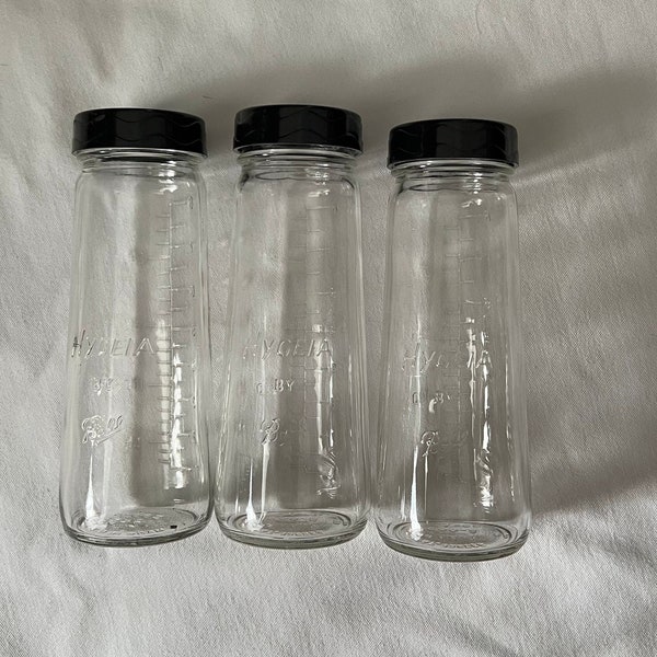 Glass Baby Bottle Etsy