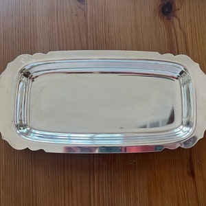 Silver Cranberry Plate, Rogers Silver Plate Modern Edge, Ocean Spray Silver Plate Tray, International Silver Thanksgiving Cranberry Sauce