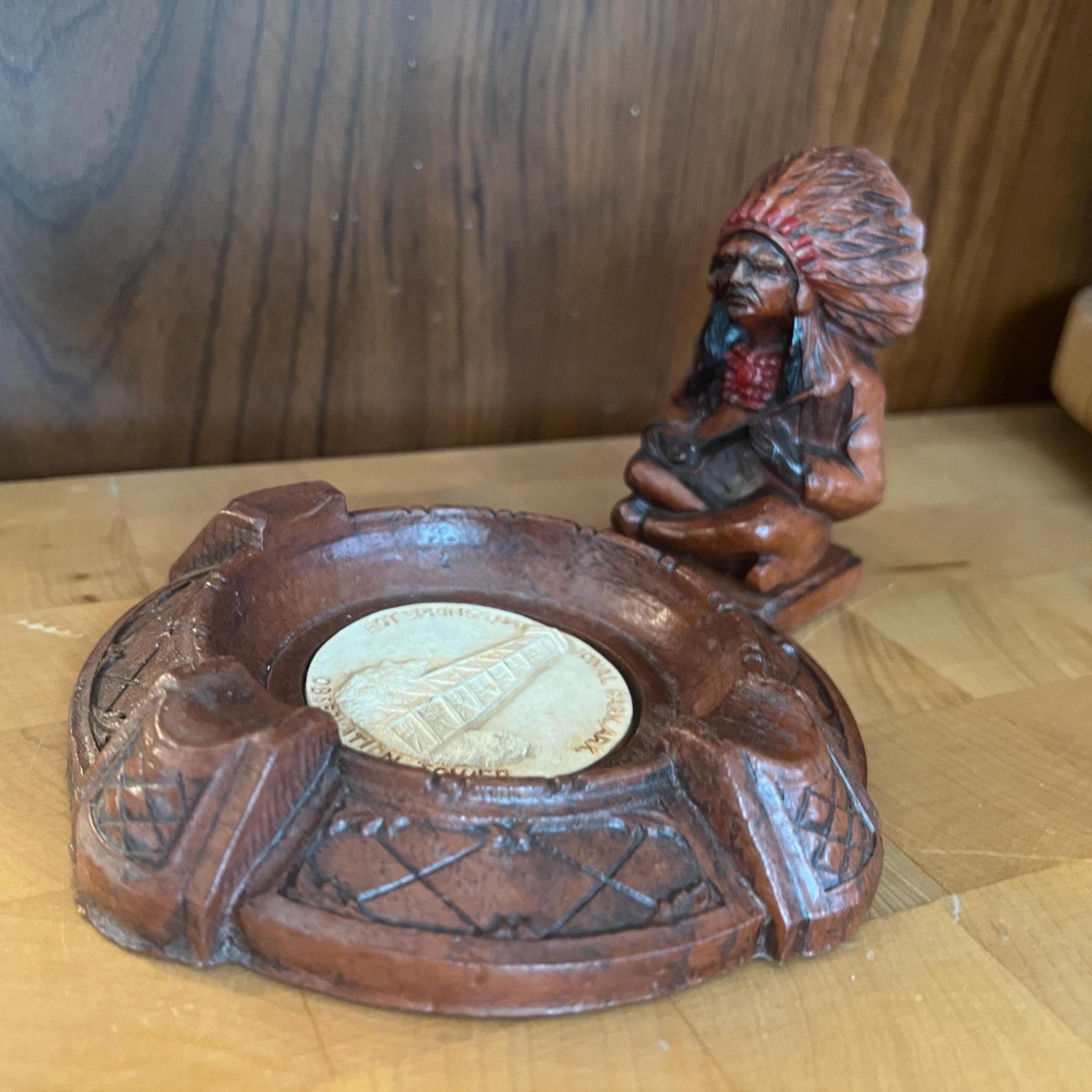 Native American Ashtray アメリカン　ビンテージ　灰皿 Vintage Native American Ashtray - Etsy
