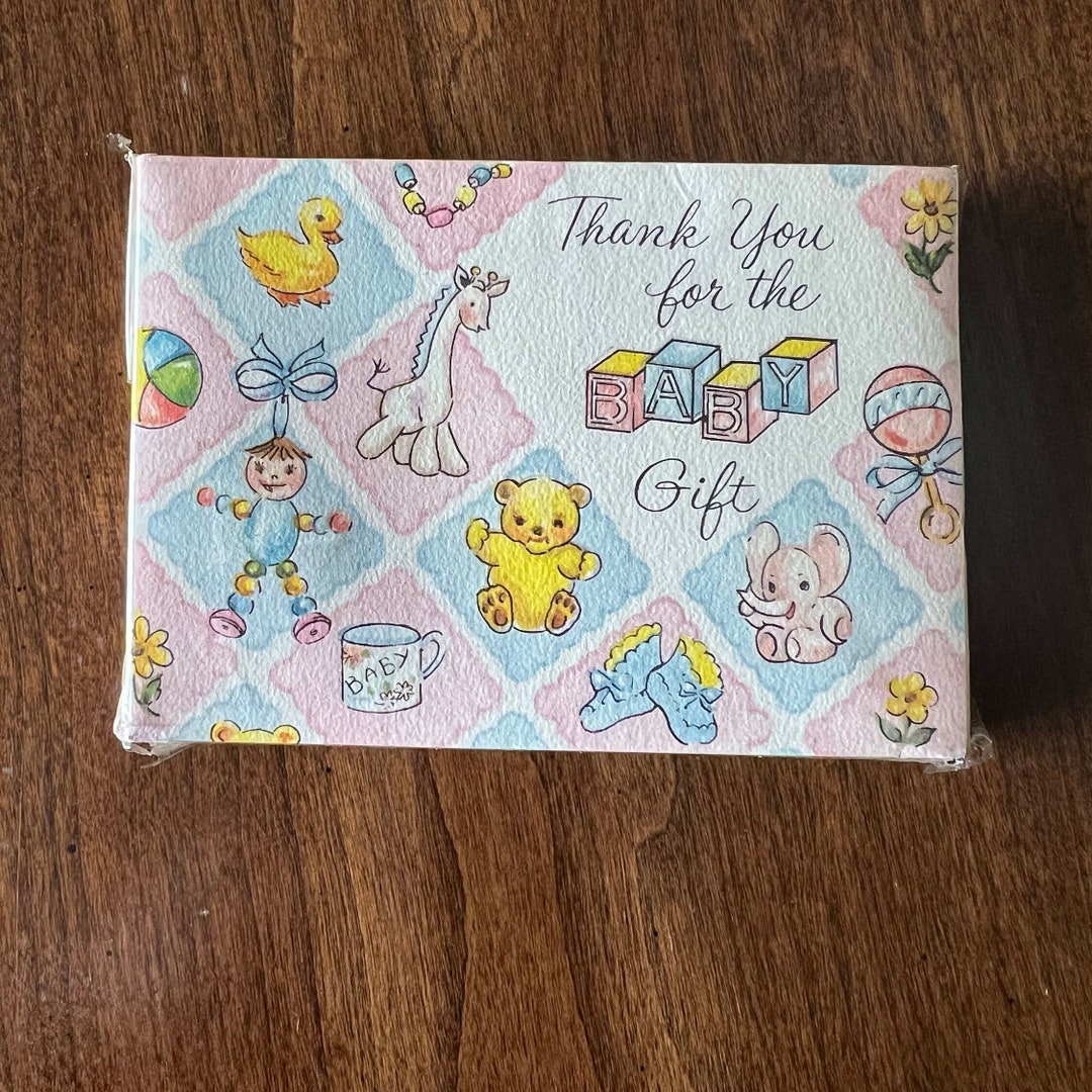 1960 Vintage Baby Thank You Notes Unused and Packaged Etsy