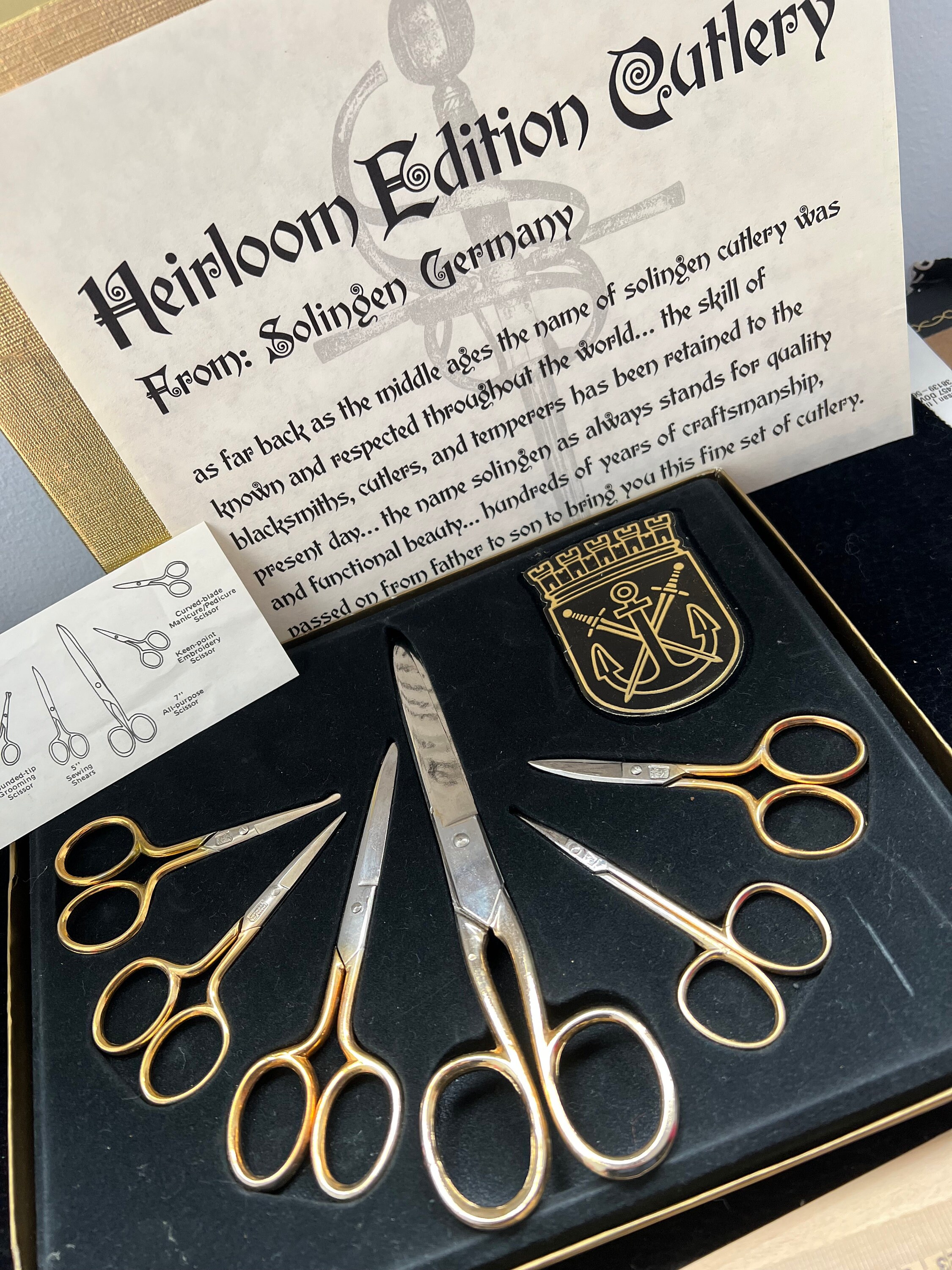 Solingen Heirloom Scissors - Etsy