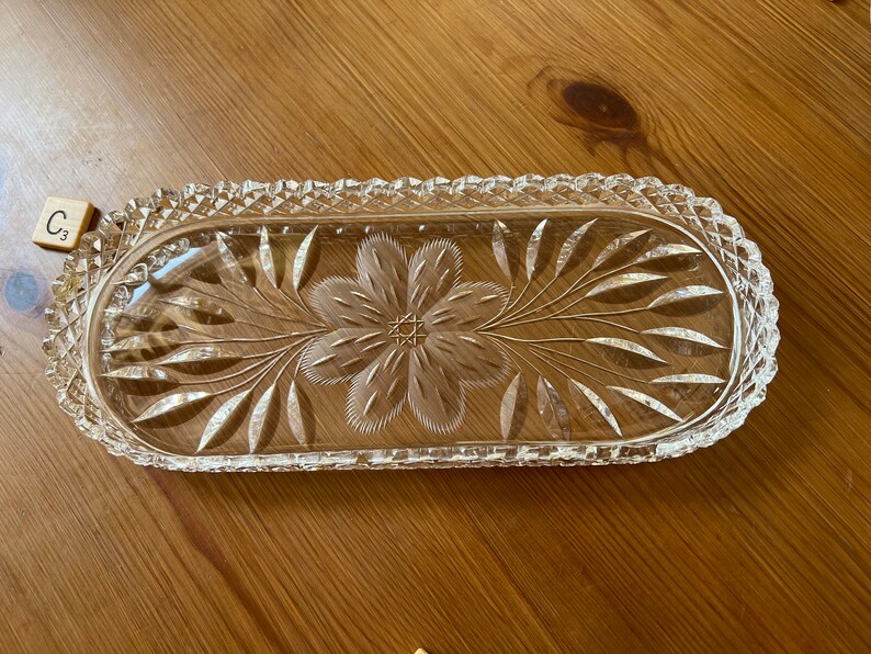 Vintage Brilliant Cut Glass or Pressed Glass Bowls, by Mckee Glass